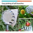 thumbnail image 1 of Metal Fruit Picker Orchard Adjustable Catcher Ratchet Gardening Farm Orange Tool Professional Reusable Collection Picking Replacement Tool 14cm, 1 of 9