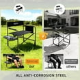thumbnail image 4 of Camping Directors Chair Lightweight Oversized Portable Folding with Side Table Storage Pockets for Outdoor Camping Lawn Picnic Fishing Supports 400lbs Black, 4 of 7