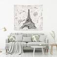 thumbnail image 5 of FREEAMG Paris Eiffel Tower Tapestry Aesthetic Tapestry Wall Hanging for Home Decor 60" x 51" Inches, 5 of 6