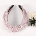 thumbnail image 7 of Unique Bargains Hair Headband Faux Pearl Knotted Headband for Women Girl Pink 6.69"x4.72"x1.38" Wide Headband, 7 of 7