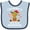 Blue and Navy, variant on Inktastic Christmas Grammy's Little Reindeer with Candy Canes Boys or Girls Baby Bib