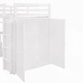 thumbnail image 6 of White Twin size Loft Bed with Integrated Drawers, Desk & Wardrobe - Saves Space & Adds Functionality, 6 of 19