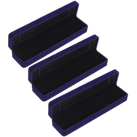 ROMANSENTIAL 3-Piece Jewelry Organizer Box with Soft Flannel Lining for Necklace Storage and Accessory