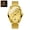 Full Gold-Gold Noodles, variant on New men's watch with three-dimensional numbers, large dial quartz watch, light luxury steel band men's watch, trendy and fashionable business wristwatch