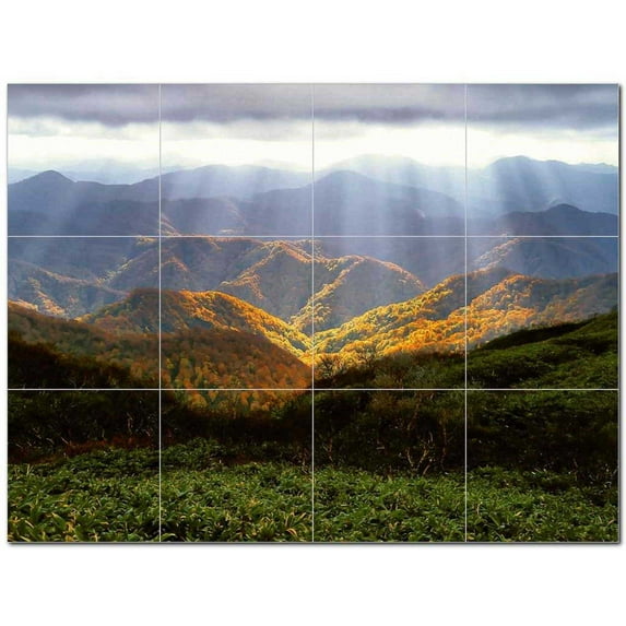 Mountain Ceramic Tile Mural Kitchen Backsplash Bathroom Shower 401086-M43