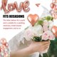 thumbnail image 5 of Injueey Globos de novia de oro rosa para ser globos con letras de papel de aluminio decoraciones para fiesta de boda accesorios para despedida de Kits de decoración para fiestas Injueey HA008178-00, 5 of 6