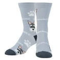 thumbnail image 2 of Crazy Socks, Womens, Animals, Shnauzer, Crew Socks, Novelty Silly Fun Cute, 2 of 6