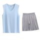thumbnail image 1 of Conjunto Deportivo de los Hombres, Moda Casual de Color Sólido Cuello en V sin Mangas de Elasticidad Superior para el Desgaste Al Aire Libre, Traje Atlético de Humedad, 1 of 5