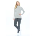 thumbnail image 3 of ACTIVE UNIFORMS Women's Long Sleeve Turtle-Neck T-Shirt Under Scrub (Heather Charcoal XX-Large), 3 of 5