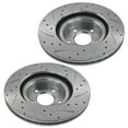thumbnail image 2 of TRQ Front Performance Brake Pad & Rotor Kit Brake Pads Brake Rotors Set Semi-Metallic Premium G-Coated Fits Select 1998-2002 Subaru Forester 1998-2001 Impreza 1997-2002 Legacy 2000 Outback, 2 of 6