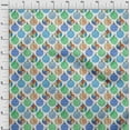 thumbnail image 4 of oneOone Velvet Medium Blue Fabric Ornament Diy Clothing Quilting Fabric Print Fabric By Yard 58 Inch Wide, 4 of 7