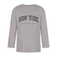 thumbnail image 3 of T-shirts pour Hommes Manches 3/4 Col Rond Confortable Dégradé Ajusté Gris m, 3 of 4