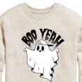thumbnail image 3 of Instant Message - Scary Cool Ghost Boo Yeah - Toddler & Youth Crewneck Fleece Sweatshirt, 3 of 6