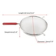 thumbnail image 3 of Unique Bargains Good Grip Stainless Steel 7.9' Fine Mesh Strainer Food Mesh Sifter Flour Sieve Cookware For Home Kitchen, 3 of 7