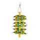 thumbnail image 4 of Juguete para pájaros, juguete para masticar, regalos, accesorios para jaulas de pájaros con cuentas de madera, jaula para loros, mordedor Verde, 4 of 9