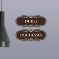 thumbnail image 4 of Signs ByLITA Designer Dukes and Duchesses 2 Pack Restroom Sign (Black) - Small, 4 of 6
