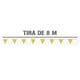 thumbnail image 5 of Banderin Calado DECORAMEC PAPEL PICADO Toda Ocasion 5 tiras de 8 metros Flores Amarillo con Blanco, 5 of 6