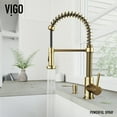 thumbnail image 6 of Vigo Vg02001k2 Edison 1.8 GPM 19" H Single Handle Single Hole Pre-Rinse Pull Down Kitchen, 6 of 9