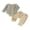 Khaki, variant on RUINIXCW Baby Boy Fall Outfit Striped Knit Long Sleeve Rompers Elastic Pants Set