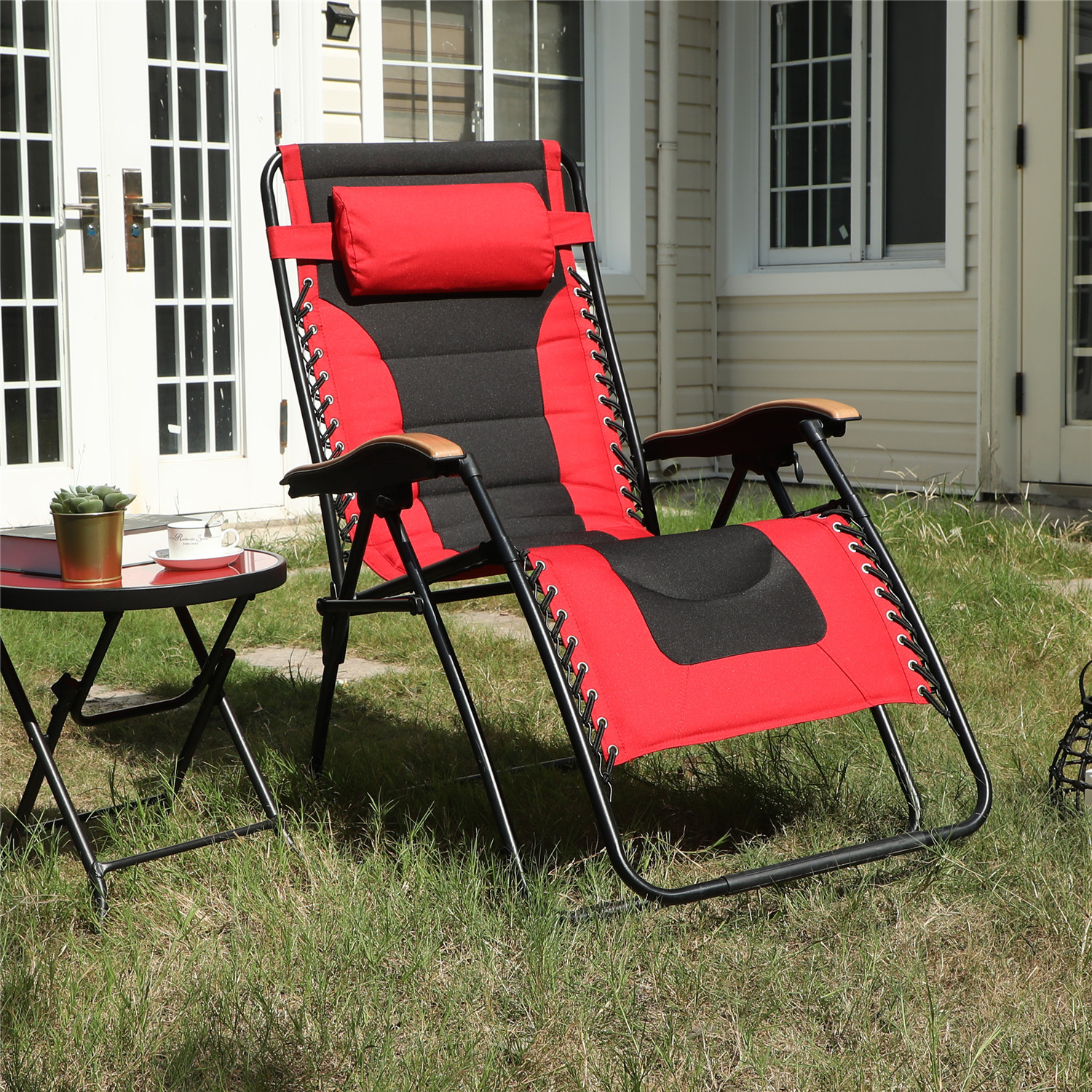 MF Studio Oversize XL Padded Zero Gravity Lounge Chair Wider Armrest