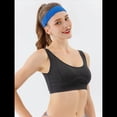 thumbnail image 4 of Chaleco Vaquero Ajustado y Corto para Mujer, Elástico, con Cuello Redondo, Tipo Jersey, Sujetador Deportivo, Camiseta Sin Mangas Negro S, 4 of 9