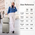 thumbnail image 2 of Zimtown 2 Piece Luggage Set, 20" Carry-On Expandble ABS+PC Luggage Hardside Lightweight Suitcase, 14" Mini Cosmetic Cases, Gray, 2 of 10