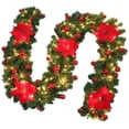 thumbnail image 2 of Guirnalda navideña de bricolaje, guirnalda decorada de 2,7 m, luces LED, decoraciones navideñas para el jardín del hogar, fiesta de bodas, escaleras, Fjavascript:;reemplazos Fason LN-0923, 2 of 7