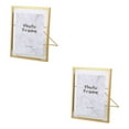 thumbnail image 4 of Justharion Nordic Metal Glass Photo Frame Crafts Bedroom Home Decors Desktop M Golden 2Set, 4 of 6