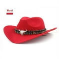 thumbnail image 1 of New Ethnic Style Western Cowboy Hat Man/Women‘s Wool Hat Jazz Hat Western Cowboy Hat, 1 of 5