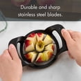 thumbnail image 4 of Mainstays Black Apple Wedger with Stainless Steel Blades, Ergonomic Grip, 4 of 9