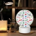 thumbnail image 6 of Naloa Stamp Set Collection Acrylic LED Night Light Custom LED Lights Personalized Nightlight Customized Gifts for Family Couples Friends, 6 of 9