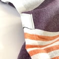 thumbnail image 3 of Dark Purple Orange and White Striped Design Poncho Towel, 3 of 5