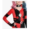thumbnail image 4 of DC Comics Harley Quinn Child Girls Medium Fancy-Dress Costume with Romper, Choker, Gloves & Leg Warmers, 4 of 4