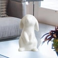 thumbnail image 3 of jifeng Adorable Rabbit Statue Sculptures Ceramic Crafts Animal Collectible Easter Bunny B 5.5x10cm, 3 of 9