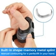 thumbnail image 5 of Velpeau Thumb Brace - Anti Cracking Design - CMC Joint Pain Injury Relief Support for Osteoarthritis, Arthritis, Women and Men(Grey, Right Hand, X-Small), 5 of 9