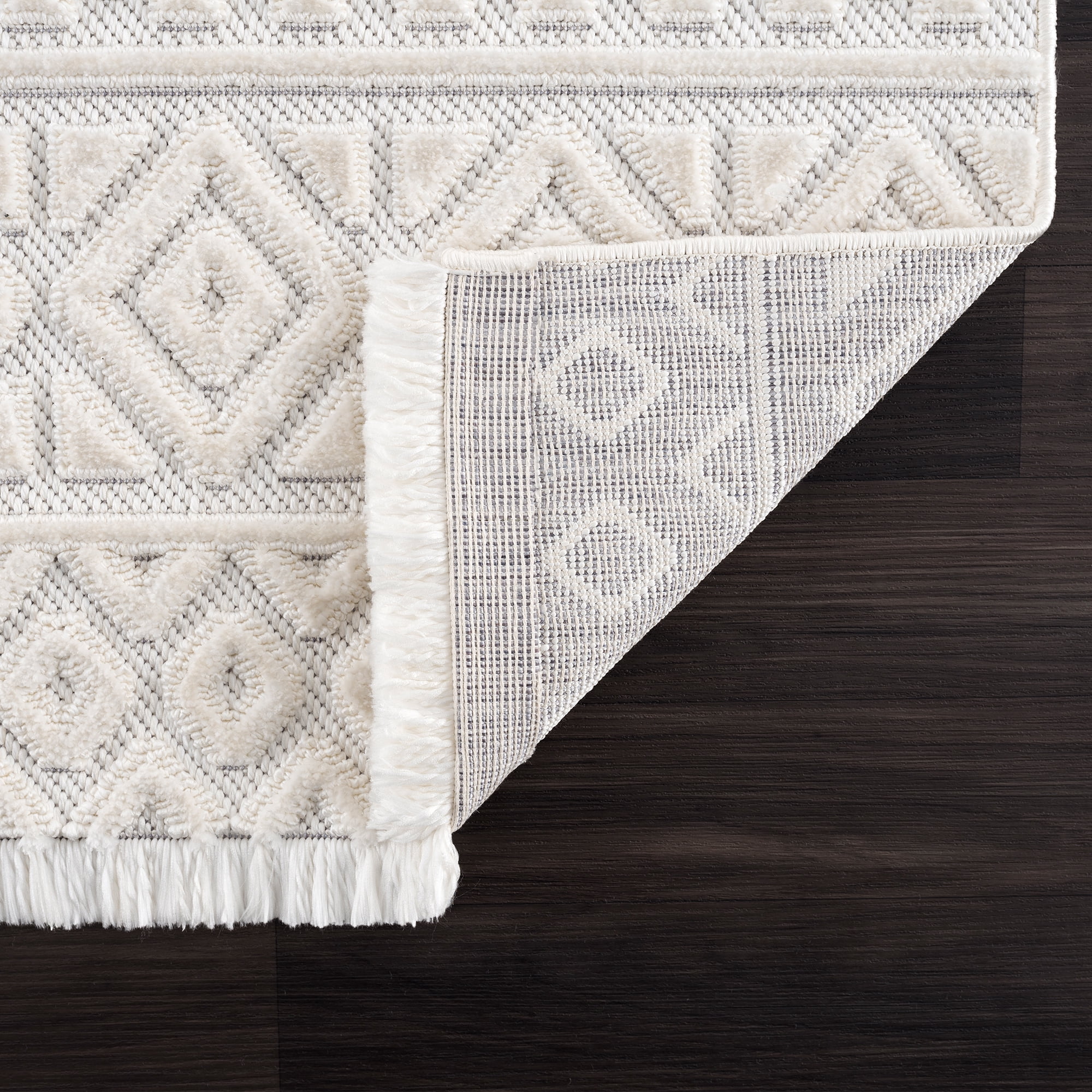 United Weavers Keya Sofi Modern Geometric Area Rug, White, 5'3" x 7'2"