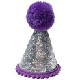 thumbnail image 1 of Sombrero de cumpleaños Sunnimix Accesorios para mascotas morado, 1 of 8