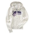 thumbnail image 1 of Aeropostale - Sudadera con capucha para mujer con texto elegante, color blanco hueso, extragrande Aeropostale Sudadera, 1 of 2