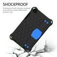 thumbnail image 4 of Dteck Shockproof Case Compatible with Samsung Galaxy Tab A 8.0 inch 2019 Model SM-T290 T295 T297, Heavy Duty Rugged Hybrid Drop-Proof Kickstand Case With Shoulder Strap, Black/Blue, 4 of 7