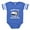 Royal Blue, variant on CafePress - Black Tricolor Corgi - Cute Infant Baby Football Bodysuit