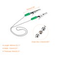 thumbnail image 2 of Servilleta Cadena, 18" 6uds Aleación Cuello Babero Soporte Cadena Sol Sombrero Correa Cuerda Cuerda con Clips para Fijación Soporte Tapa, Verde, 2 of 7