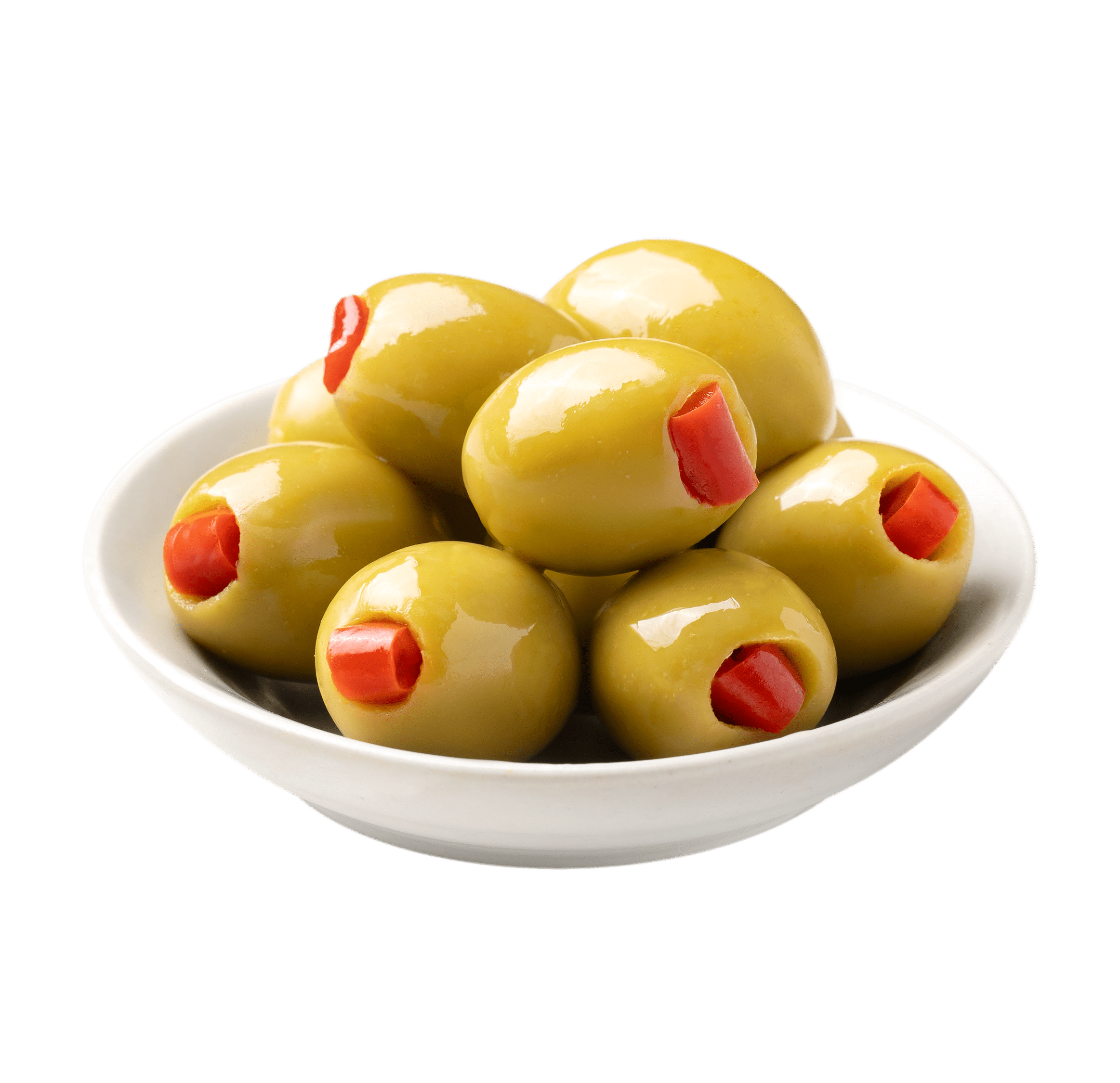 Pearls Specialties Martini Vermouth Olives 6.7 oz. Jar. Major Allergens Not Contained.