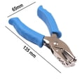thumbnail image 2 of Yippzo 1/4 inch Single Hole Punch Metal Handheld Small Paper Punch with Soft Grip Handle for Circle Holes for DIY Craft Tag in Home, Office, Classroom, 2 of 14