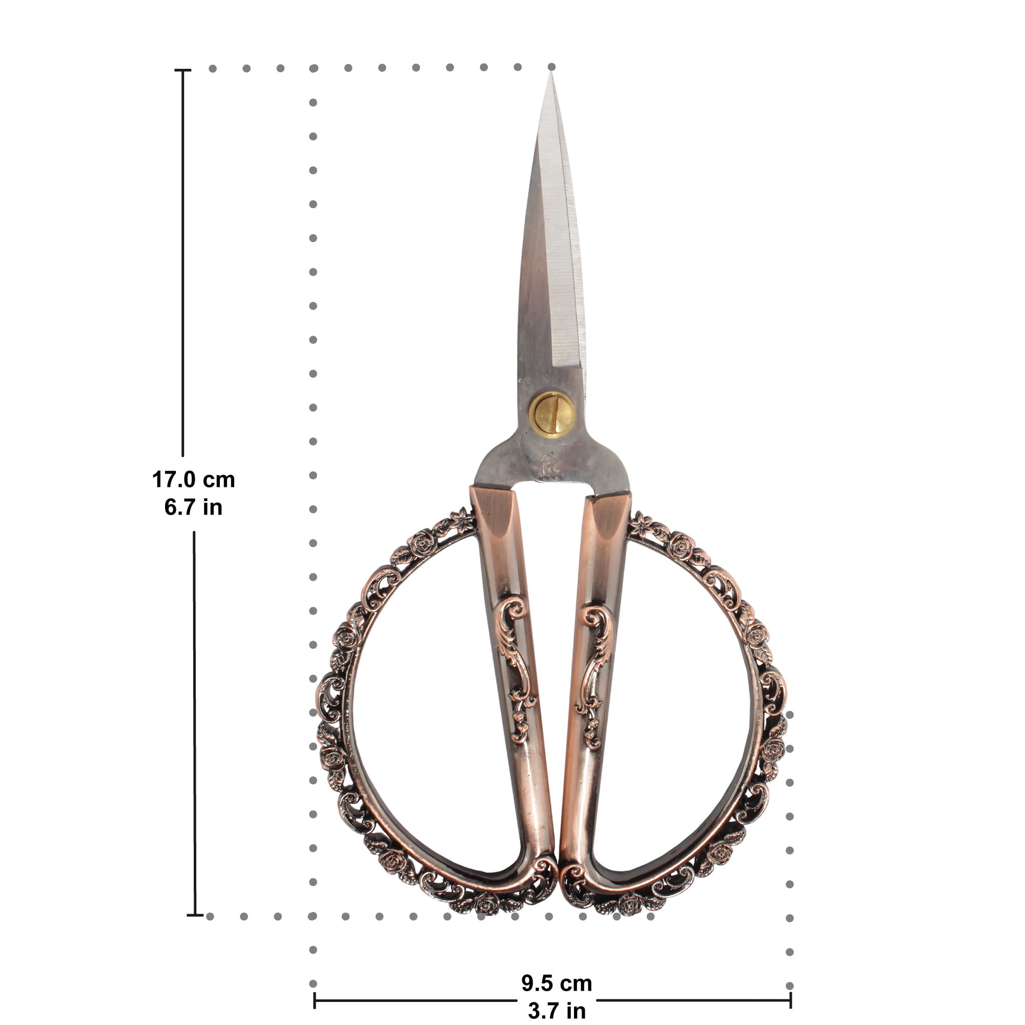 JubileeYarn Delicate Rose Embroidery Scissors - Copper - 30 Scissors