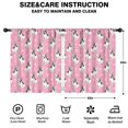 thumbnail image 2 of Blackout Kids Curtains,Pink French Bulldog Love Heart Childrens Insulated Curtains Set Of 2,Bedroom Essentials,Toddler Room Decor 52x63in(132x160cm), 2 of 4