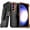 Black / Orange, variant on Samsung Galaxy S24+ Case with Belt Clip, Kickstand, Screenless, Dual-Layer, Black