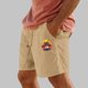 thumbnail image 2 of Pantalones Cortos para Hombre Cintura Elástica con Bolsillos Color Sólido Casual Cordón Suelto Pantalones Cortos de Ejercicio, 2 of 4