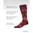thumbnail image 3 of MeMoi Men's Oh Deer Bamboo Blend Novelty Crew Sock - Mens - Male, 10-13, Burgundy, 3 of 8