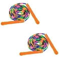 thumbnail image 1 of Cuerda para saltar larga (paquete de 2), cuerda para saltar con cuentas suaves para niños y adultos, cuerda para saltar segmentada de plástico, 1 of 5