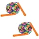 thumbnail image 1 of Cuerda para saltar larga (paquete de 2), cuerda para saltar con cuentas suaves para niños y adultos, cuerda para saltar segmentada de plástico, 1 of 5